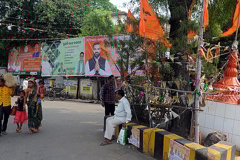 LS Election campaign hoardings in Bargarh